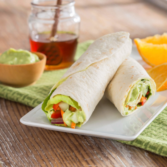 Veggie Wraps with Avocado-Honey Dressing | National Honey Board