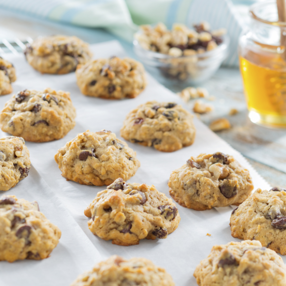 Honey Oatmeal Cookies 