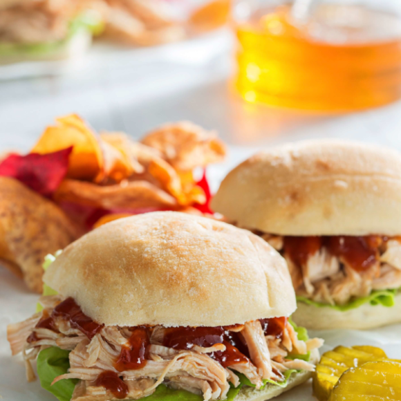 Shredded Honey Turkey Sliders | National Honey Board