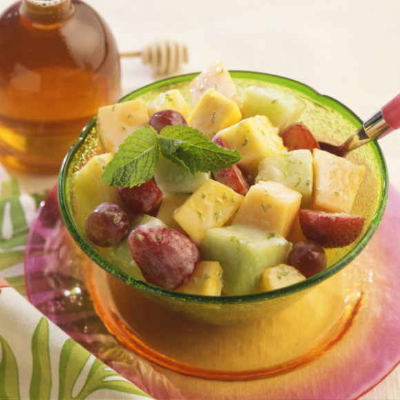 Summer Fruit Salad with Mint Honey-Lime… | National Honey Board
