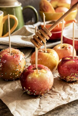 Homemade Halloween Treat Honey Apples