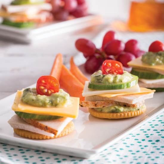 Cucumber Turkey Stackers with Avocado