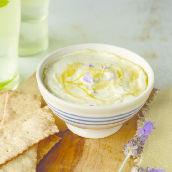 Goat Cheese Spread with Lemon and Honey
