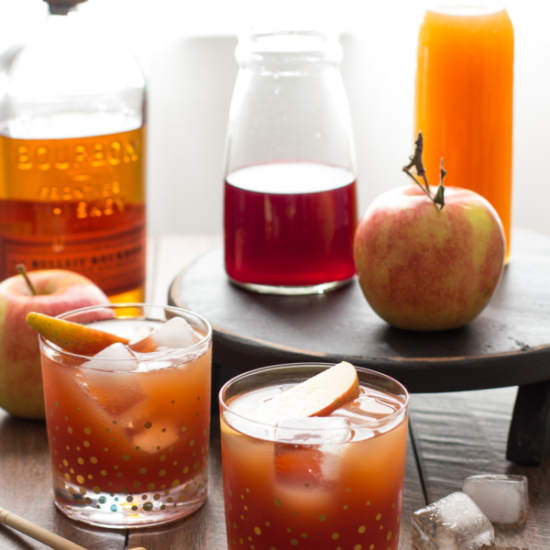 Pomegranate Cider Bourbon Splash